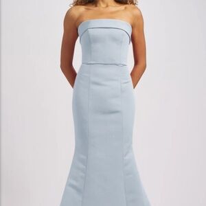 Amsale Jaylin dress, color “ice”